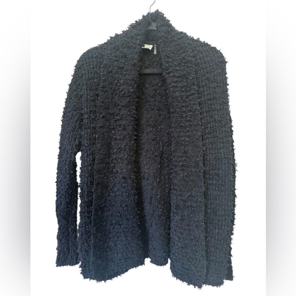 Akemi and Kin Cozy Black Textured Cardigan